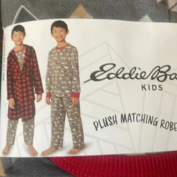#3 Eddie Bauer Youth 3-piece Robe & Matching Pajamas Set Size Medium 10/12 - Picture 7 of 8